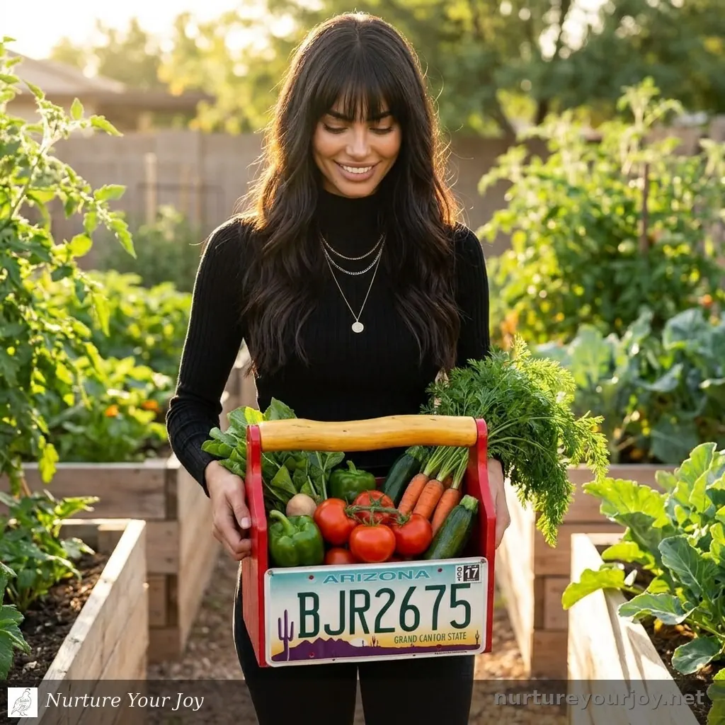 Garden Carry-All, Red, handmade Garden Carry-Alls collection, Nurture Your Joy