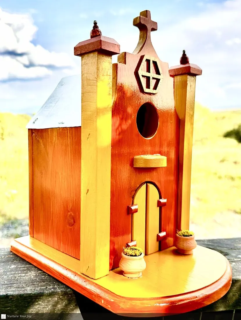 Spanish Mission, Terra Cotta & Ochre birdhouse, handmade Spanish Mission collection, Nurture Your Joy
