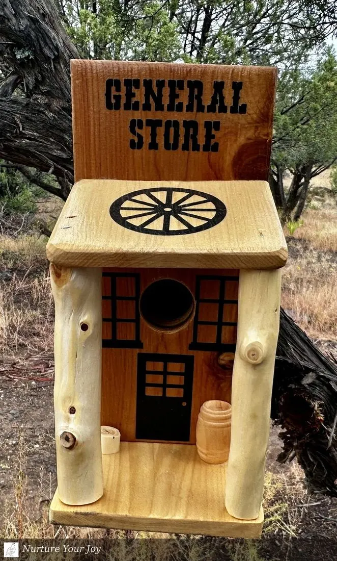 General Store birdhouse, handmade The Western Collection collection, Nurture Your Joy
