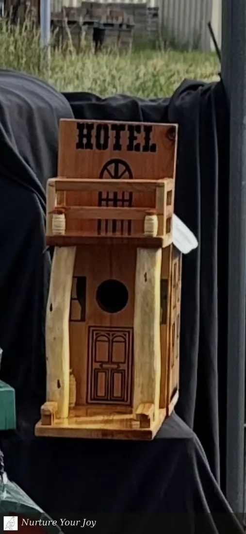 Hotel birdhouse, handmade The Western Collection collection, Nurture Your Joy